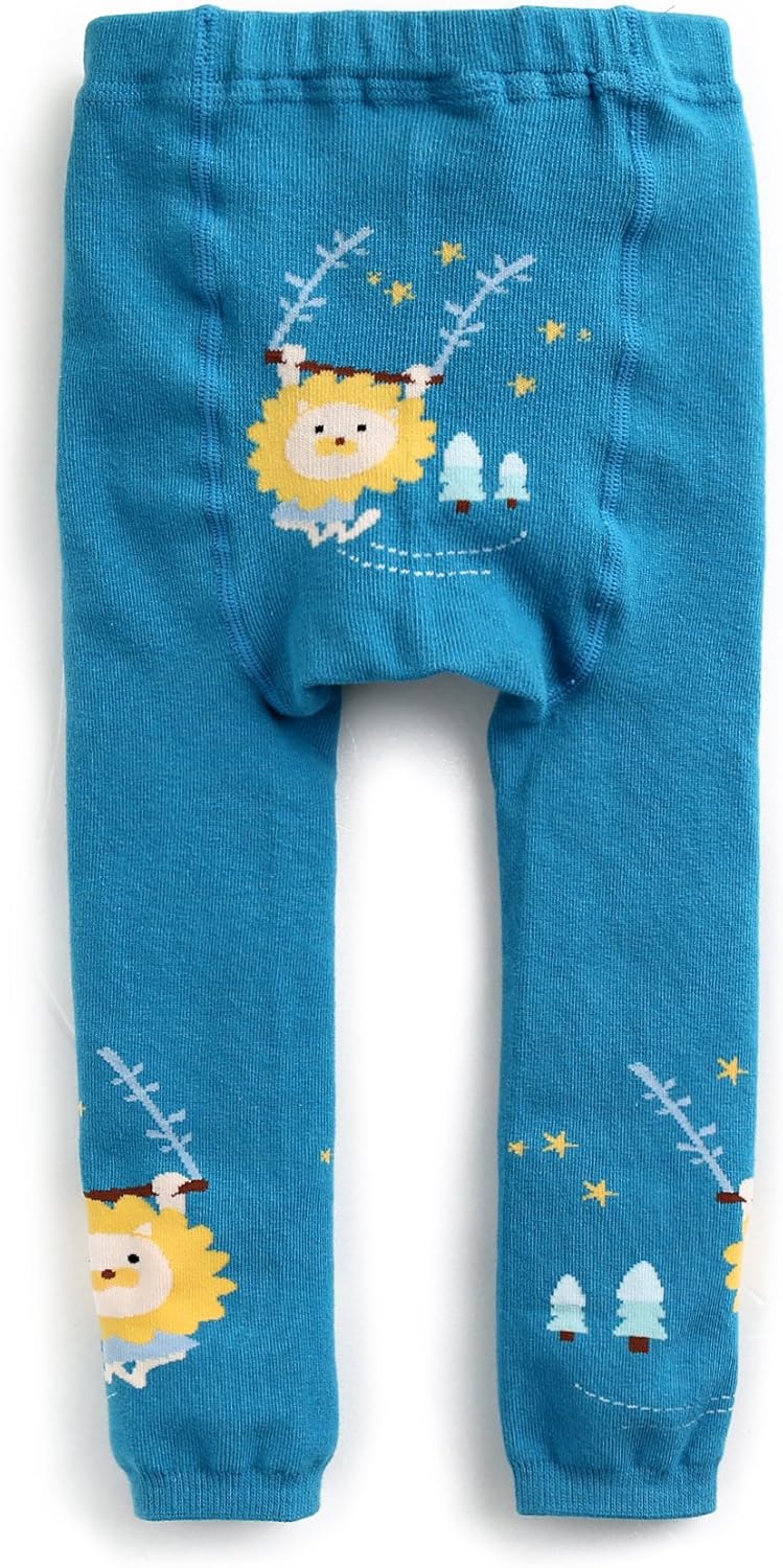 Vaenait baby 6-24Months Baby Infant Toddler Girl Boy Unisex Soft Stetchy Funny Leggings Tights Pants Multi Pack - Image 2